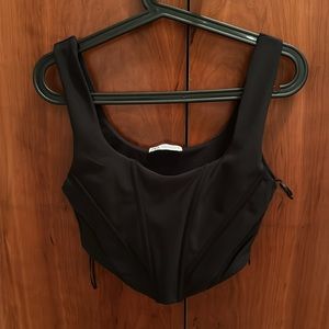 Zara corset top in black